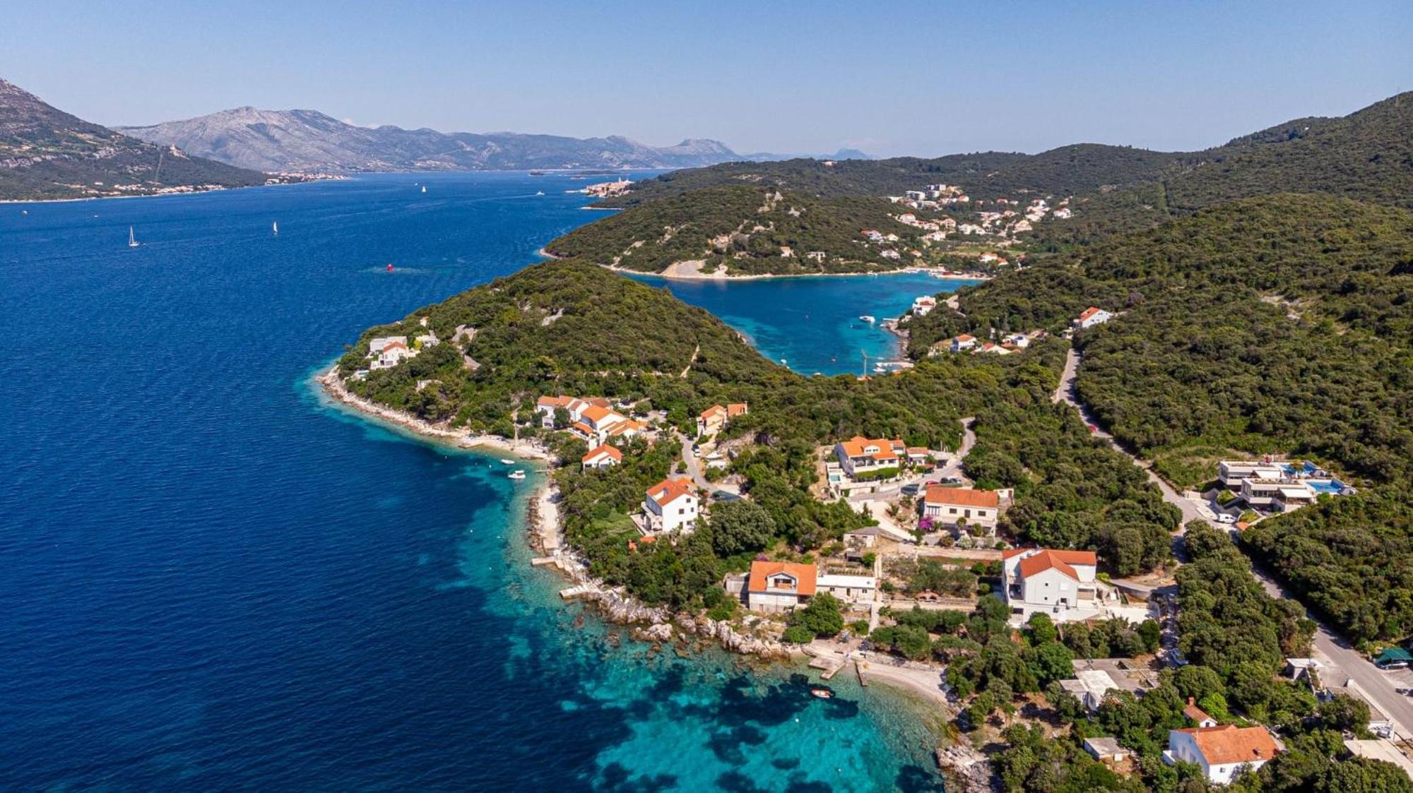 Seaside Apartments With A Swimming Pool Tri Zala, Korcula - 558 Zrnovo ภายนอก รูปภาพ